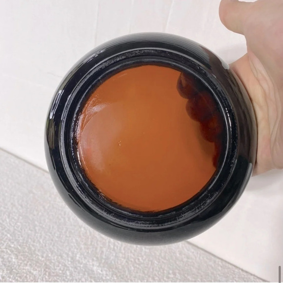 Vintage 1970s Brown Dark Glass Ashtray Trinket  Dish Heavy - Picture 8 of 10